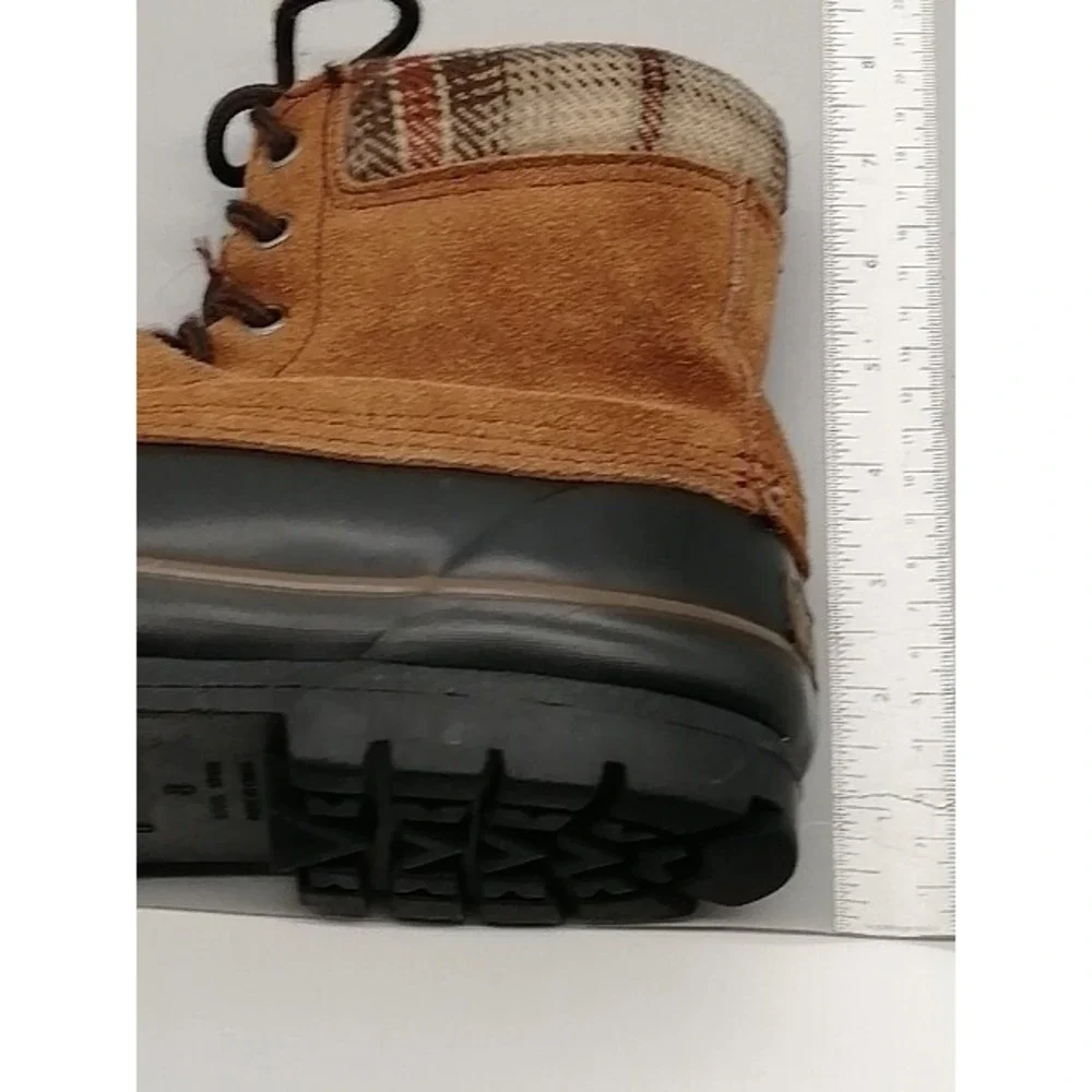 Totes Boots Womens Brown 8 Winter Shoe Leather Thermolite Steel Shank 2125 50470
